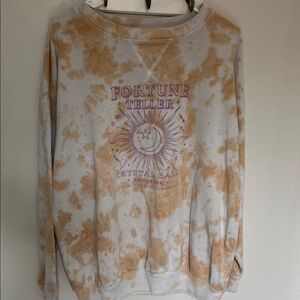 Aeropostale Beige and White Top